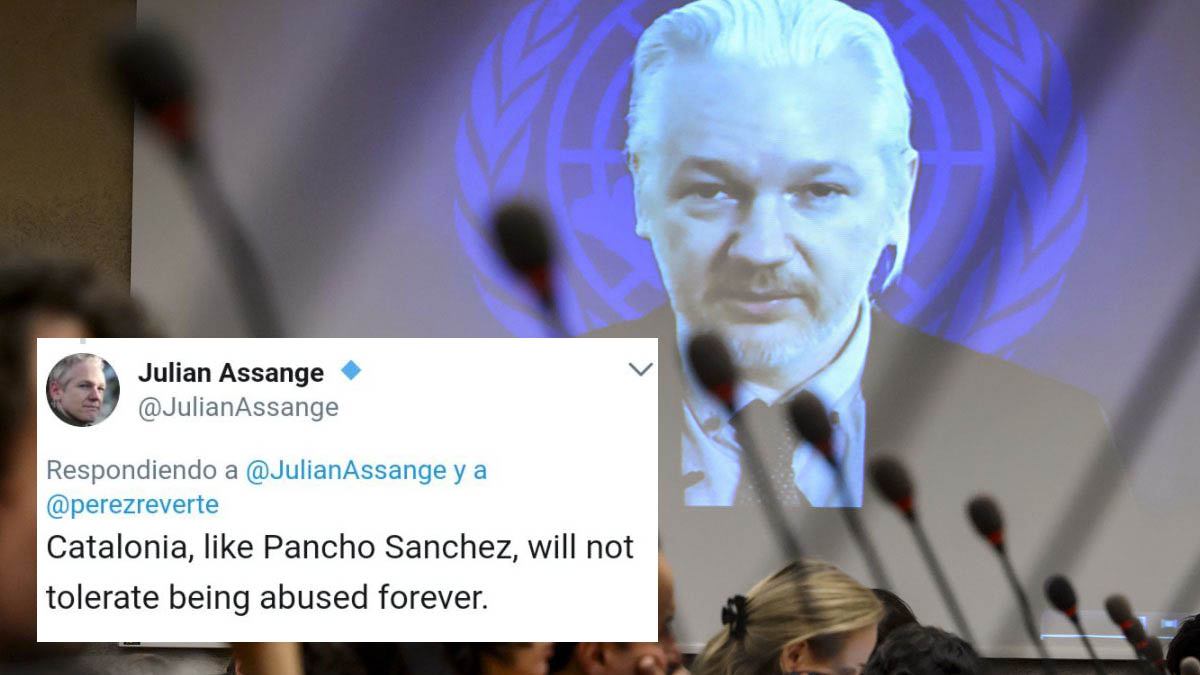 Julian Assange se refiere a Sancho Panza como ¡Pancho Sanchez!