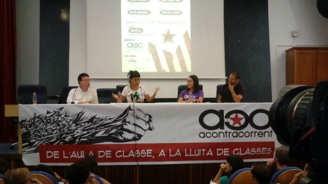 La CUP toma la universidad de Valencia para fomentar la independencia en la Facultad de Historia