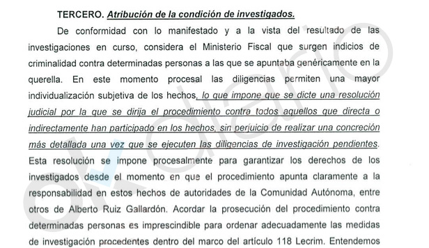 Escrito de la Fiscalía Anticorrupción sobre el caso Lezo.