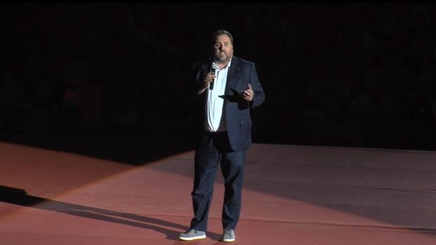 Junqueras interviene en el acto