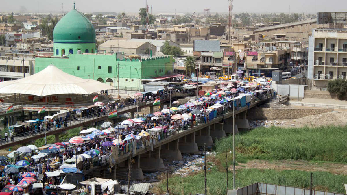 Bazar de Kirkuk (Irak).