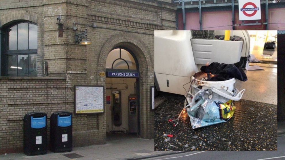 El artefacto que explotó en el metro de Londres.