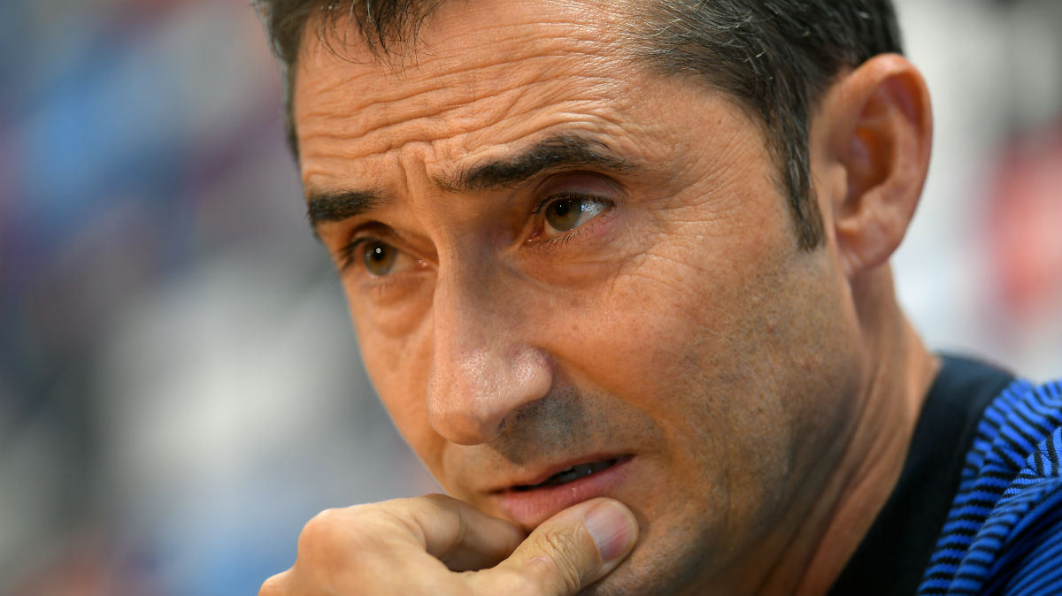 Valverde durante un rueda de prensa. (AFP)