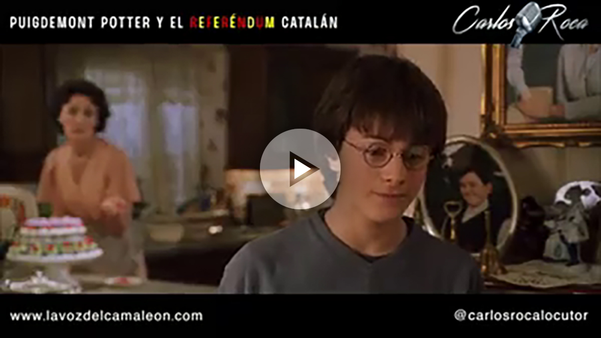 El vídeo viral que convierte al ‘mago’ Puigdemont en Harry Potter y su fantasioso referéndum