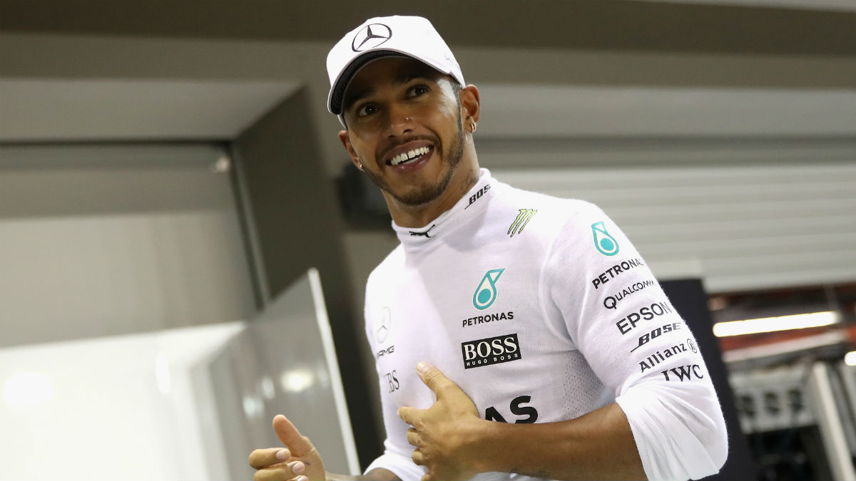 Lewis Hamilton celebra una temporada de récord. (AFP)