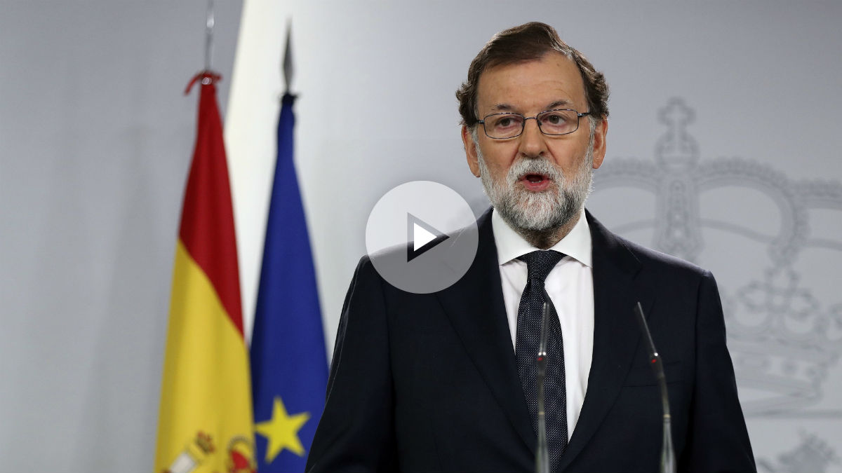 Mariano Rajoy comparece en Moncloa. (Foto: EFE)