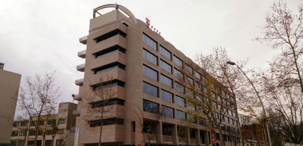 Sede en Barcelona de la compañía alemana T-Systems, proveedora de servicios informáticos de la Generalitat.