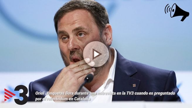 Junqueras se emociona en TV3 y admite que las operaciones policiales están complicando el referéndum