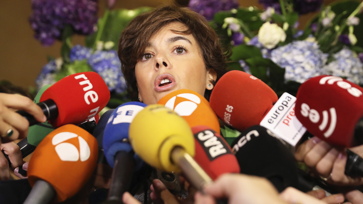 Soraya Sáenz de Santamaría, vicepresidenta del Gobierno. (Foto: EFE)
