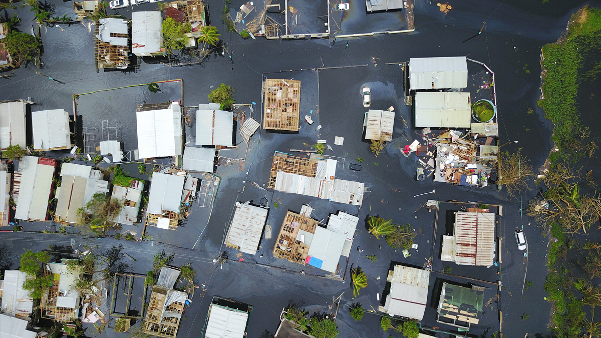 Puerto Rico tras el paso del huracán ‘María’. (Foto: AFP)