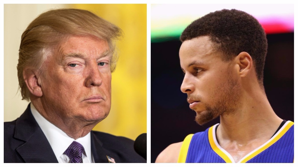 Donald Trump y Stephen Curry.