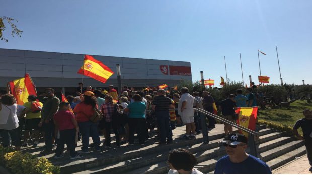 Manifestación contra Podemos e independentistas en Zaragoza