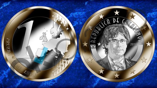 Las monedas de la república catalana 1euro-puigdemont-620x349