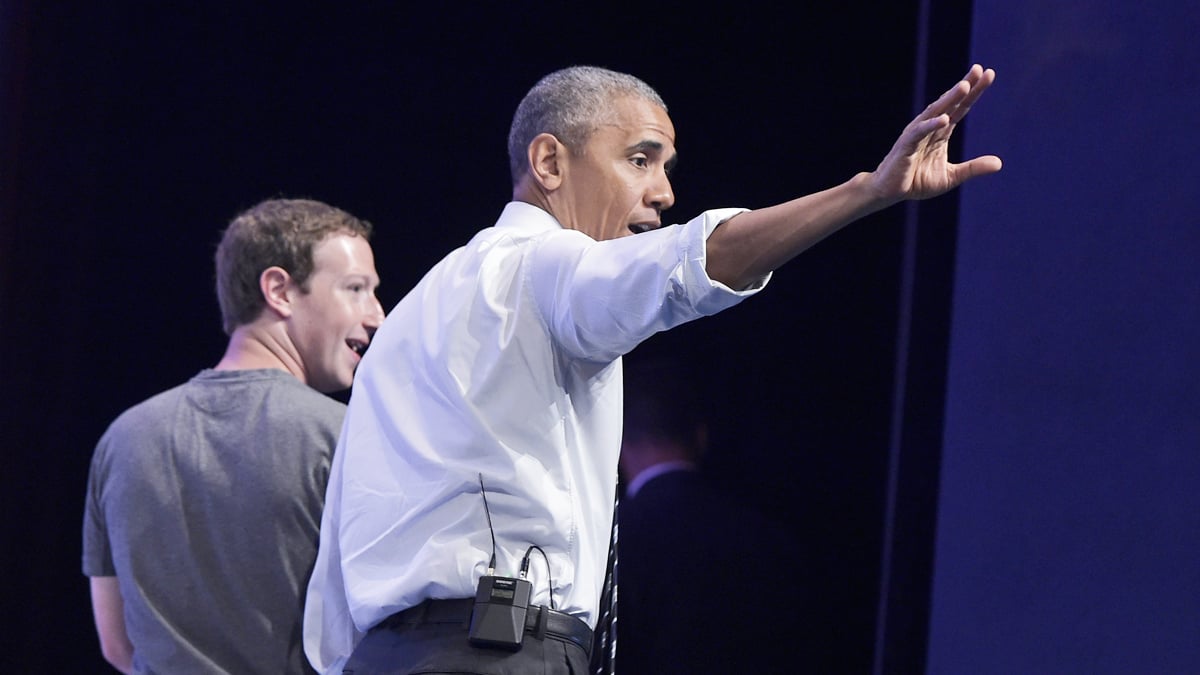 Barack Obama y Mark Zuckerberg. (Foto: AFP)