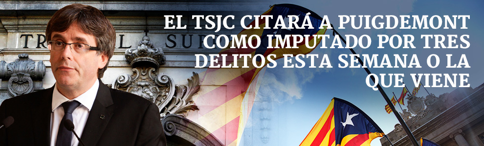 El fiscal general del Estado dice que Puigdemont podría ser detenido por malversación Tsjc-citara-a-puigdemont-desk