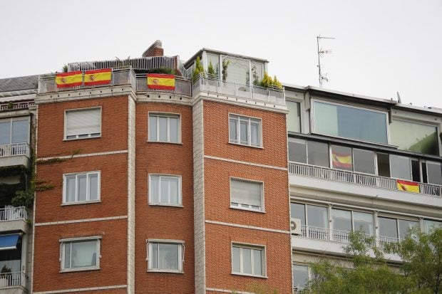 Madrid banderas España