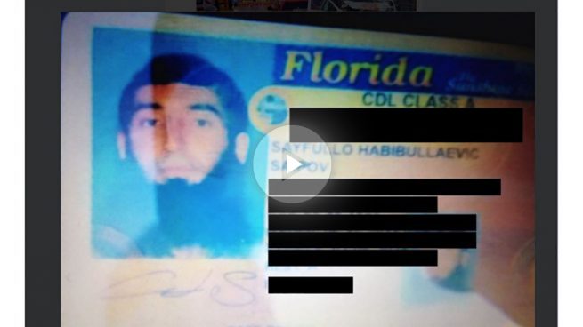 El atacante de Nueva York es Sayfullo Saipov, de 29 años y procedente de Florida