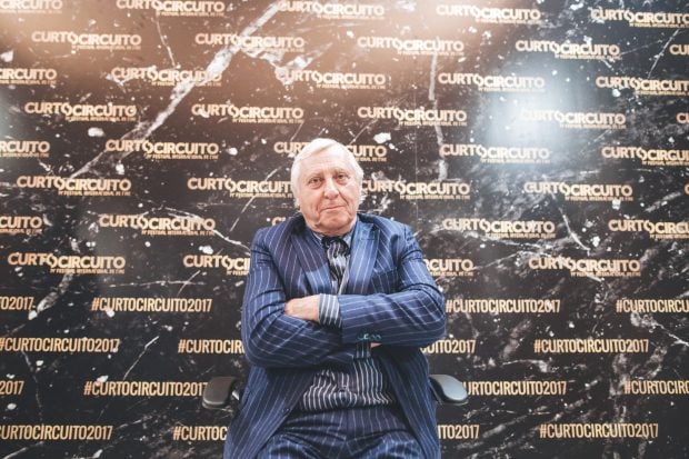 Peter Greenaway en la jornada inaugural del Curtocircuito FEstival de Cine de Santiago de Compostela. Foto: Aigi Boga Photography