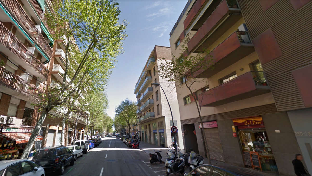 Calle Llull de Barcelona, donde se produjo el suceso.