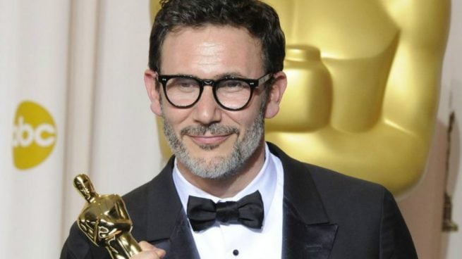 Michel Hazanavicus con el Oscar por 'The Artist'.