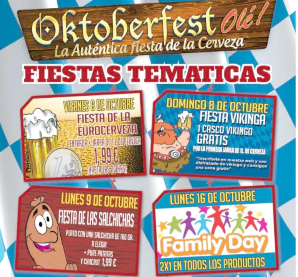 Programación Oktoberfest Olé! en las Fiestas del Pilar 2017