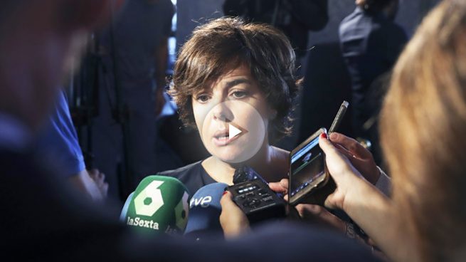 El PSOE pedirá la reprobación de Soraya por la actuación policial el 1-O