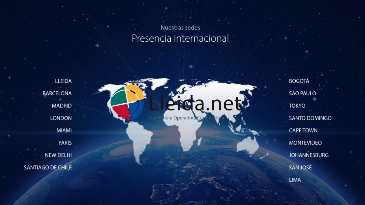 La empresa lleida.net tiene presencia en cuatro continentes.