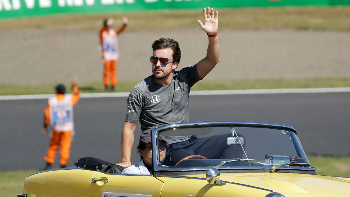 Fernando Alonso se ha mostrado muy satisfecho con su actuación en el Gran Premio de Japón, a pesar de que ésta no se viese correspondida con puntos. (Getty)