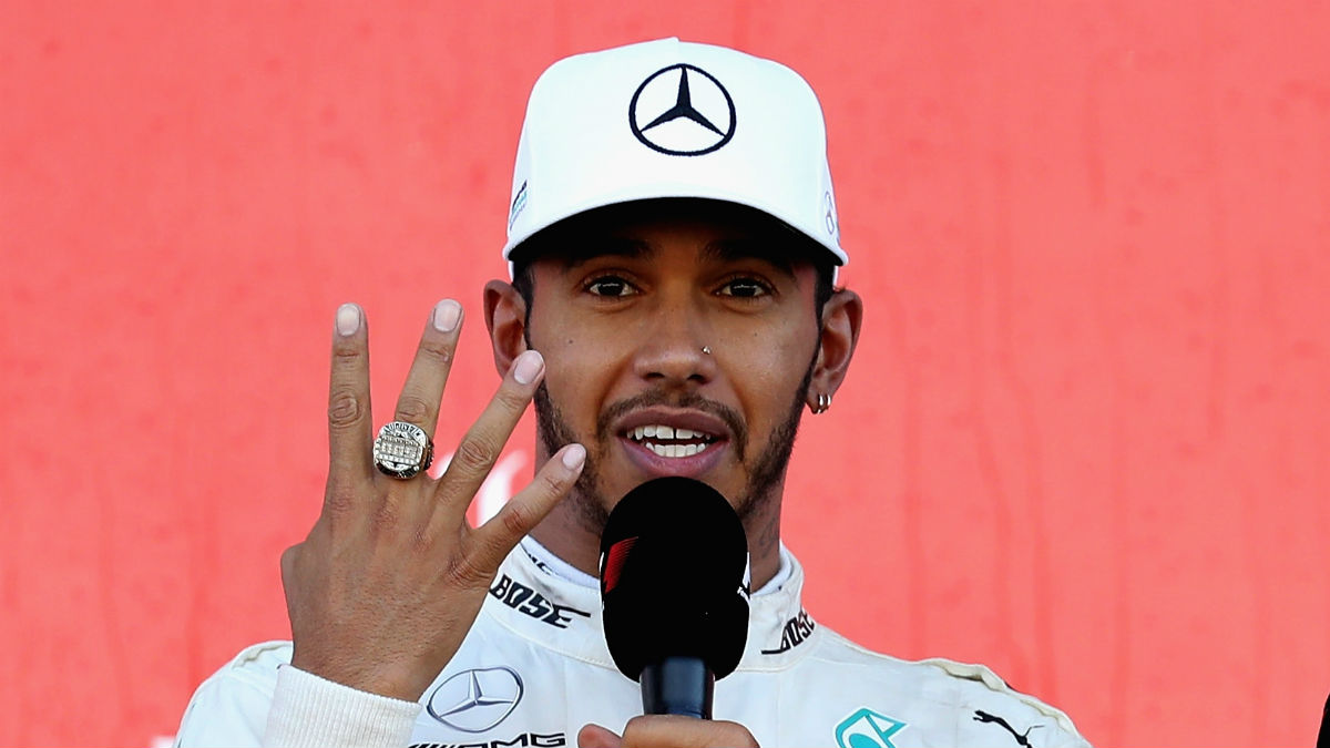 Lewis Hamilton tiene opciones matemáticas de cerrar su cuarto mundial ya en la siguiente carrera, que se disputa en Estados Unidos. (Getty)