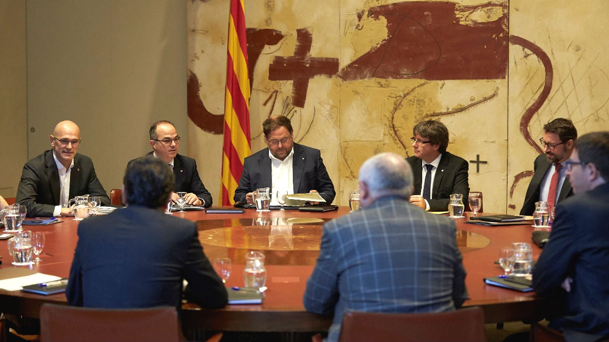 Reunión del Gobierno de Cataluña. (Foto: EFE)