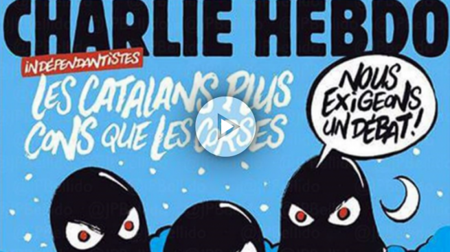 ‘Charlie Hebdo’ dedica su portada a Cataluña: «Los catalanes, más tontos que los corsos»
