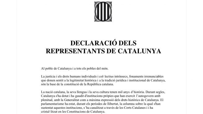 declaración de independencia