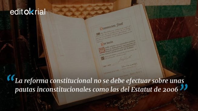 Retocar la Constitución sí, destrozarla no