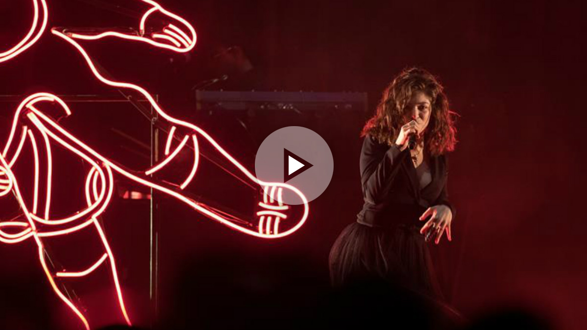 Lorde en su único concierto en España en el Sant Jordi Club de Barcelona. Foto: EFE