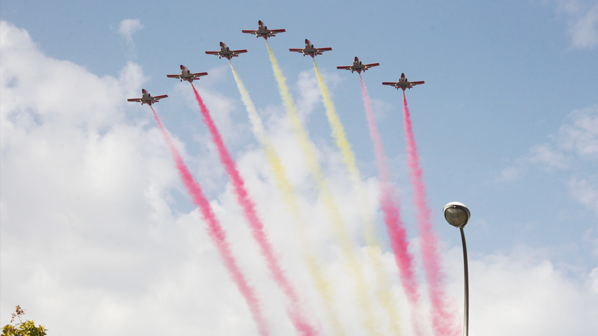 Desfile aéreo del 12-O en Madrid