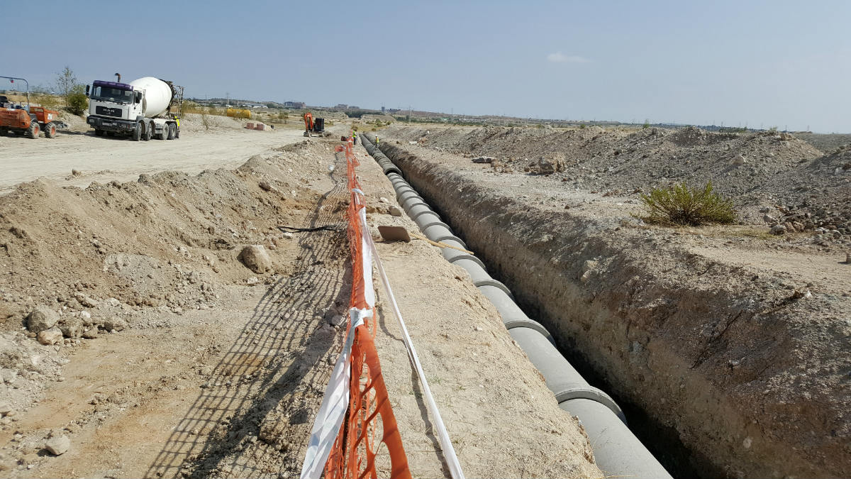 Obras en los Berrocales.