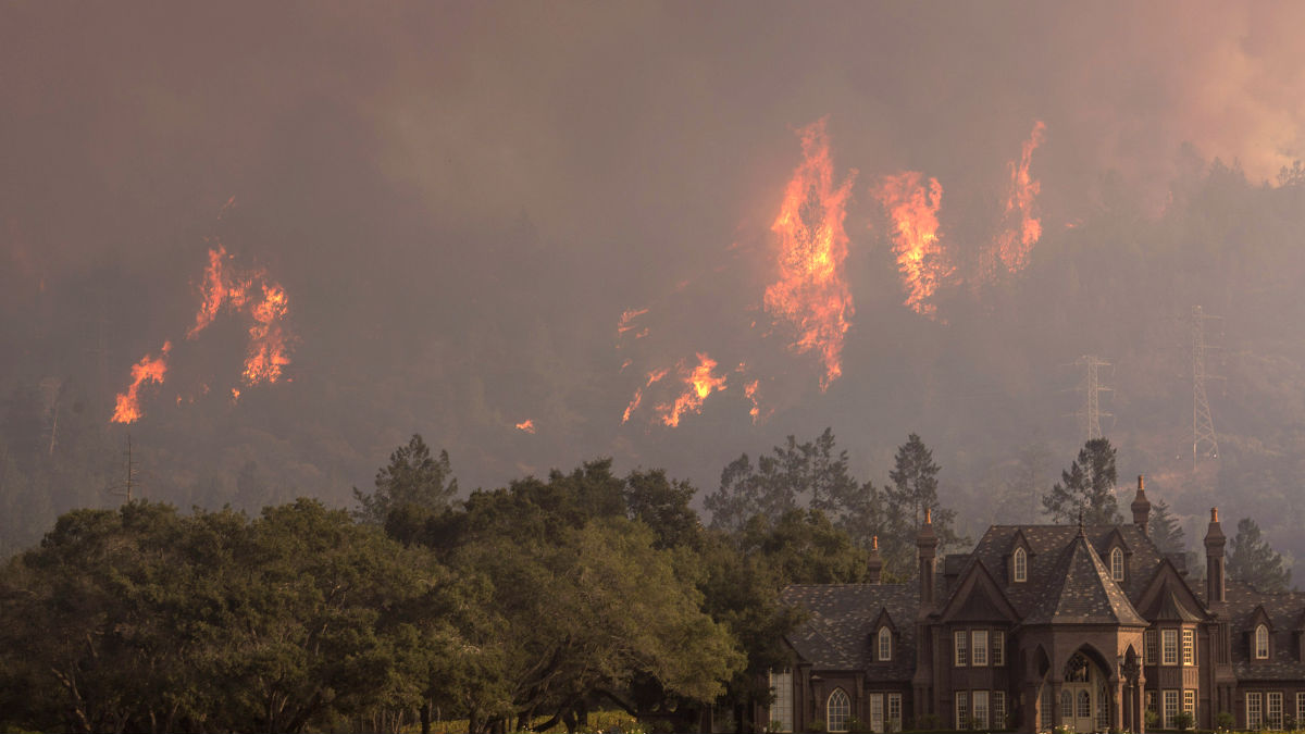 Imagen de  uno incendio en California (Foto: AFP).