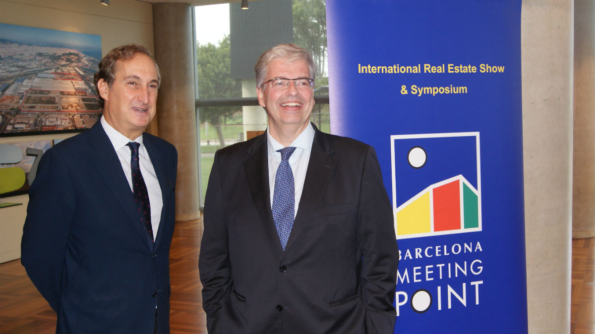 El delegado especial del Consorci de la Zona Franca de Barcelona y presidente de BMP, Jordi Cornet, y el Director General de BMP, José Mª Pons.