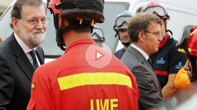 Rajoy en Galicia con los equipos de extinción: «Esto ha sido provocado»