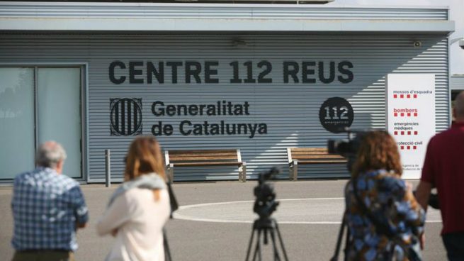 Vista de la sede central del servicio de emergencias 112 de la Generalitat, en Reus (Tarragona), donde la Guardia Civil ha irrumpido hoy en búsqueda de pruebas sobre la jornada del referéndum del 1 de octubre pasado, suspendido por el Tribunal Constitucional. Foto: EFE