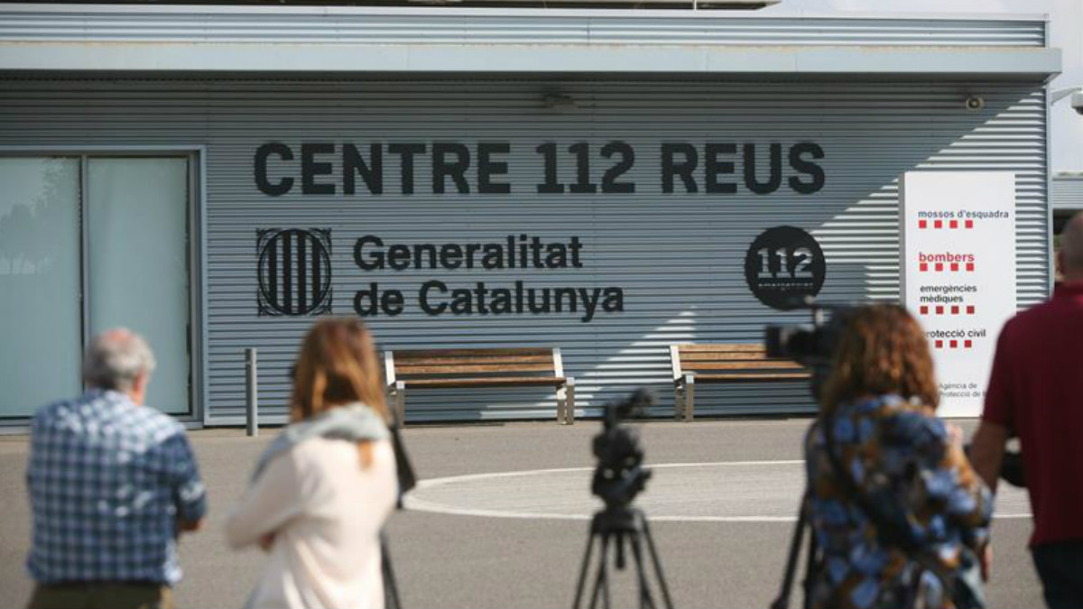 Vista de la sede central del servicio de emergencias 112 de la Generalitat, en Reus (Tarragona), donde la Guardia Civil ha irrumpido hoy en búsqueda de pruebas sobre la jornada del referéndum del 1 de octubre pasado, suspendido por el Tribunal Constitucional. Foto: EFE
