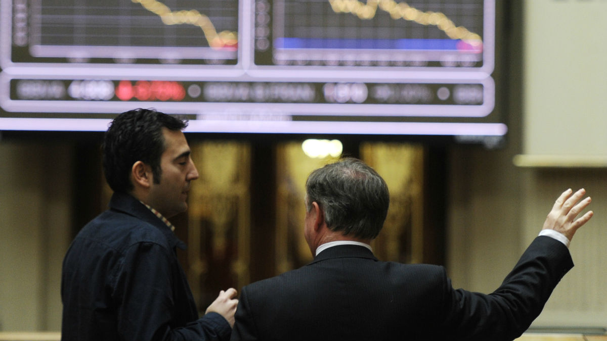Inversores en la Bolsa de Madrid (Foto: GETTY).