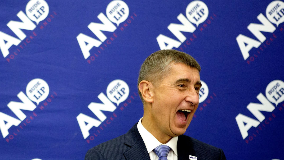 Andrej Babis, líder del populista ANO, ganador de las elecciones en República Checa.