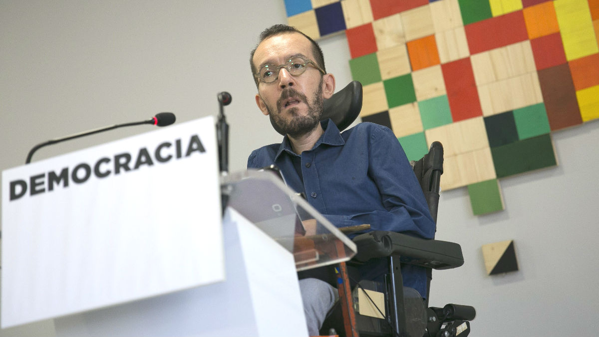 El secretario de Organización de Podemos, Pablo Echenique (Foto: Efe)