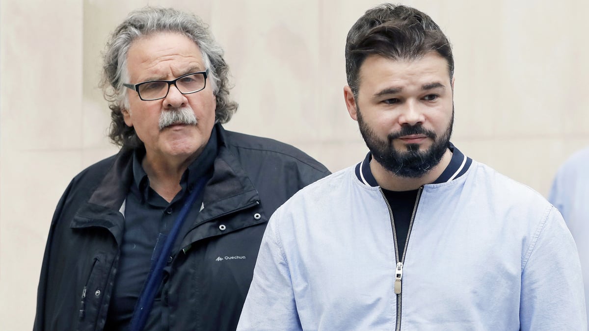 Gabriel Rufián y Joan Tardà. (Foto: EFE)