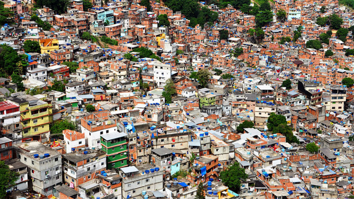 Vista de una favela