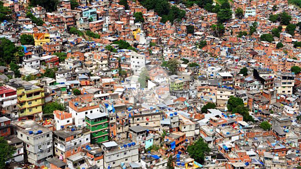 Vista de una favela