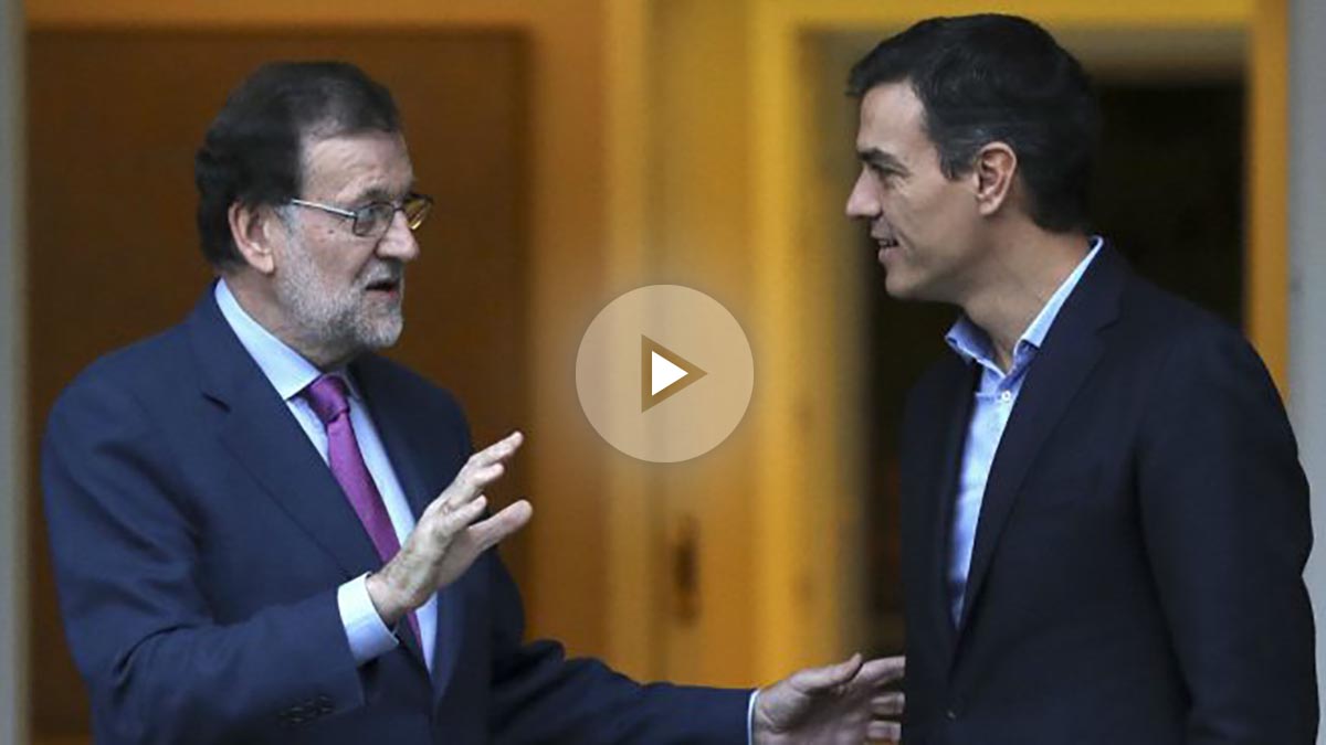 Mariano Rajoy y Pedro Sánchez. (Foto: EFE)