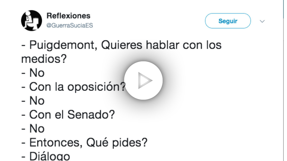 Las redes se mofan de la ‘espantá’ de Puigdemont del Senado