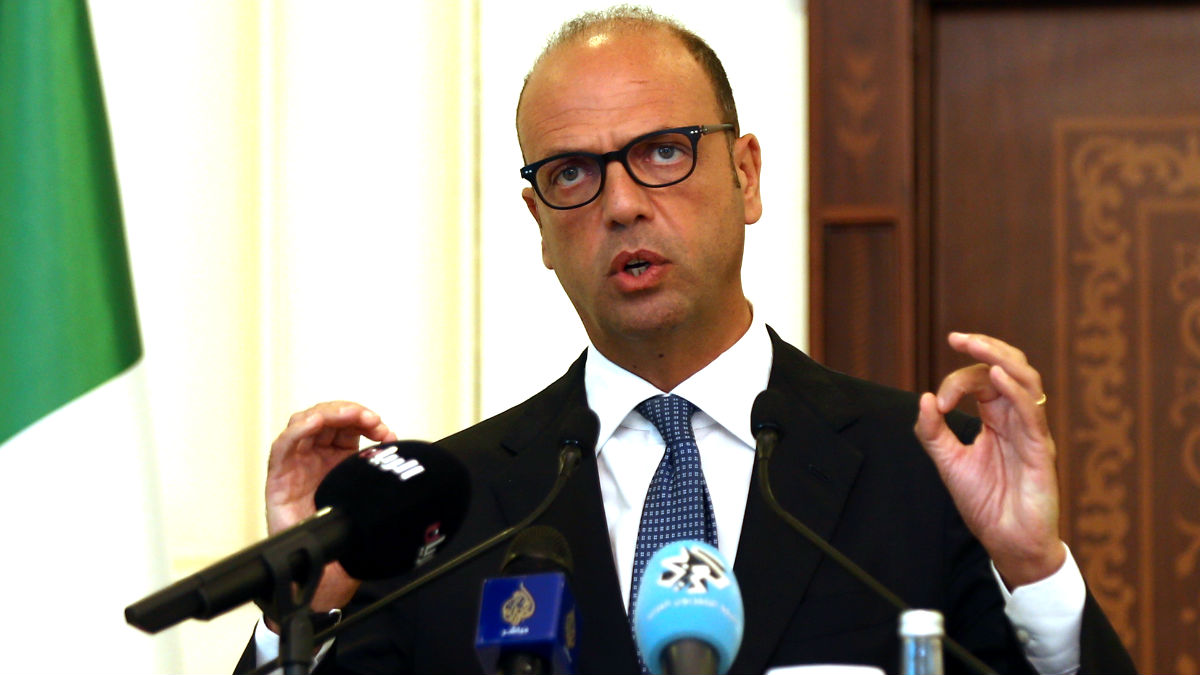 El ministro italiano de Exteriores Angelino Alfano (Foto: AFP).